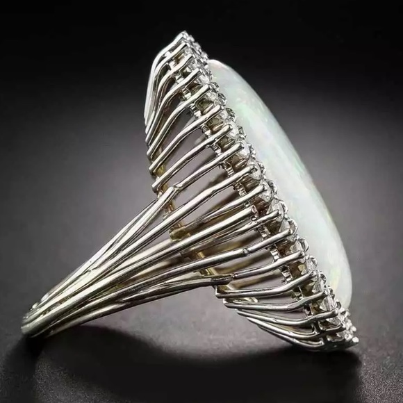 New Opal 925 Sterling Silver Ring - Picture 4 of 6